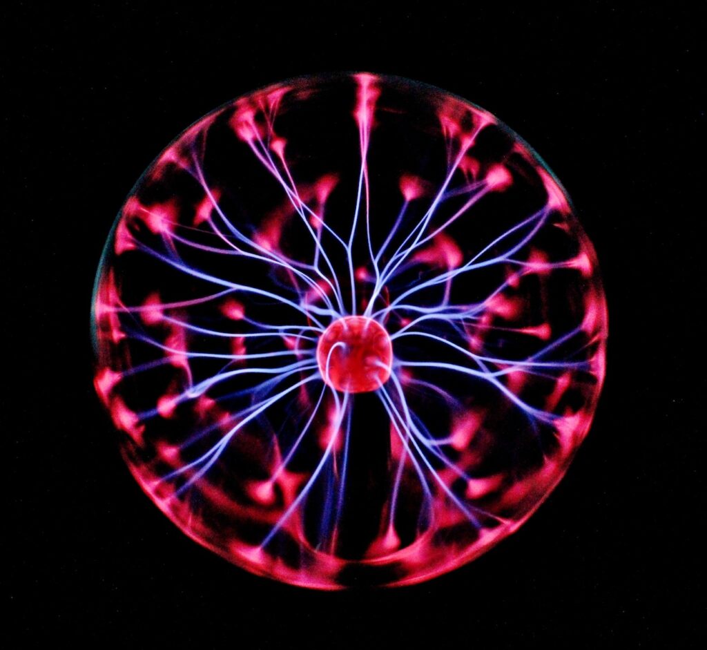 plasma ball, electric, static electricity